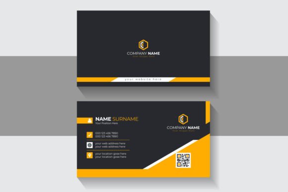 Elevate Your Brand with an Orange Modern Business Card Template