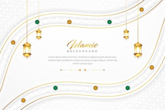 Gold Wave Layered Islamic Background: A Design Deep Dive