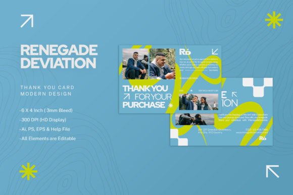 Renegade Deviation: The Sophisticated Thank You Card Template