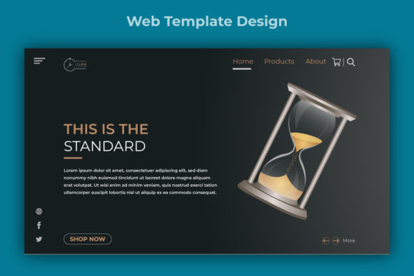 Standard Web Template Landing Page: Modern, Flat, and Ready to Use