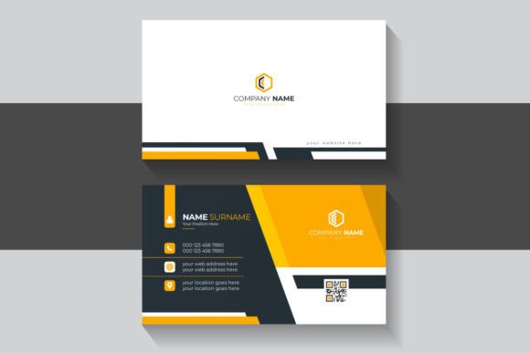 Why a Black and Orange Modern Business Card Makes a Bold Statement